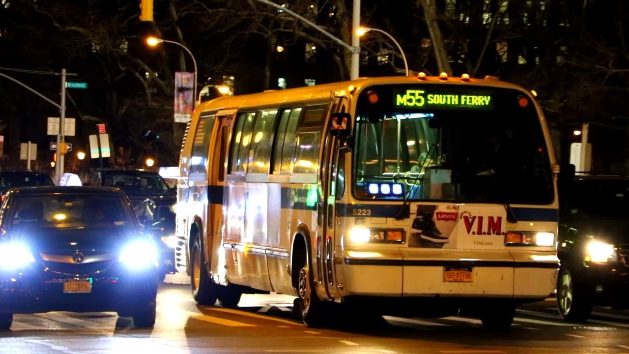 MTA New York City Bus 1999 Nova Bus RTS-06 5223 & 5242 On The M20 & M55 ...