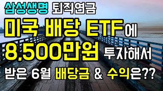 [노후준비] 미국배당ETF 에 8500만원 투자해서 받은 6월 배당금은 얼마??ㅣTIGER S\u0026P500 l SOL미국배당다우존스ㅣACE미국30년국채액티브(H)