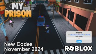 Roblox My Prison New Codes November 2024