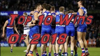 AFL Top 10 Wins Of 2018