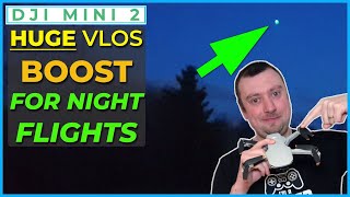 DJI Mini 2 Night Flight Test! How to increase visual LoS by a CRAZY amount!