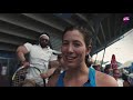 garbiñe muguruza takes a grounds tour of sydney olympic park tennis centre