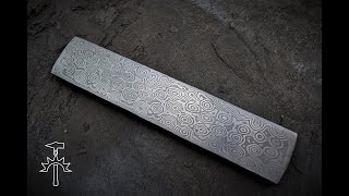 Making Raindrop Pattern Damascus Steel