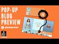 Add a Blog Preview with a Pop Up - Elementor Pro Wordpress Tutorial