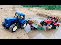 DIY Mini Swaraj Tractor Mini Petrol Pump Science Project for Kids | JCB Pulling Mini Scania Truck