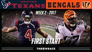 Deshaun Watson's FIRST Start! (Texans vs. Bengals 2017, Week 2)