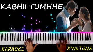 Kabhii Tumhhe Piano Cover | Instrumental | Karaoke | Ringtone | Shershaah | Hindi Song Keyboard