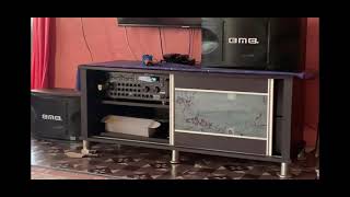 speaker bmb cs-450v MKII 10inc+ amplifier black spider BSK -213 + wireless microphone KAINO KE650