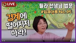 2020년 6월 23일 임제어록95-경계에 떨어지지 마라