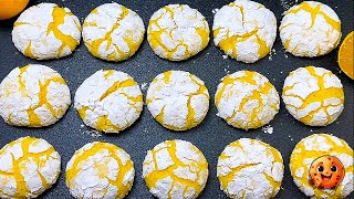 Easy Lemon Crinkle Cookies Recipe. Melt in your mouth