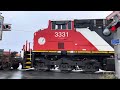 rainy new ac44c6m 3331 trails cn z120 switching at deepwater spur