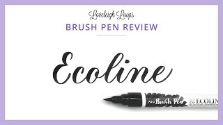 ECOLINE WATERCOLOR BRUSH - Brush Pen Review for Calligraphy and Lettering