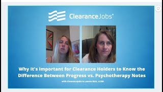 Clearance Holders: Why You Should Know the Difference Between Progress and Psychotherapy Notes