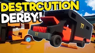 Extreme Lego RV Figure 8 \u0026 Derby in Brick Rigs Multiplayer!