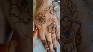 Beautiful Floral Unique Mehndi Henna Design 🤎 Trending Easy Simple Mehandi #mehndi #henna #floral