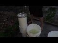 simple pump deep well hand pump water speed test 5 gallon