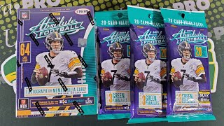 2019 Panini Absolute Football Retail Opening. Blaster Box and Value Packs