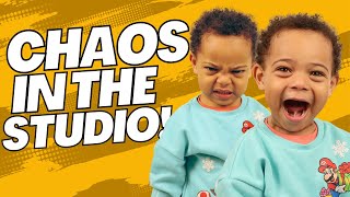 KIDS BEING KIDS FOR 10 MINUTES STRAIGHT!!!! Complete studio chaos