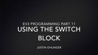 EV3 Programming #11 - Using the Switch Block