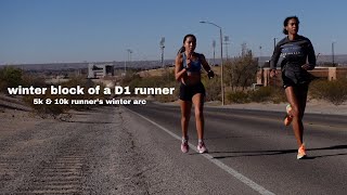 A WORKOUT DAY of a 5k \u0026 10k runner + weights | winter block (arc)