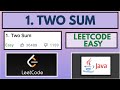 Leetcode | 1. Two Sum | Easy | Java Solution