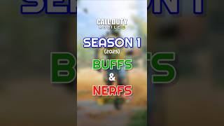 BUFFS \u0026 NERFS - Season 1 [2025] in CODM | Call Of Duty Mobile