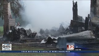 Fire destroys house in Harrison County