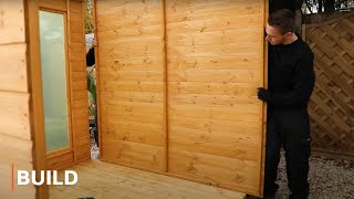 BUILD - 11 x 7 Corner Summerhouse with Side Shed Installation