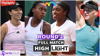 J. Pegula & C. Gauff vs S. Stephens & A. Krueger Round 2 Full Match Highlights | WTA Miami Open 2024