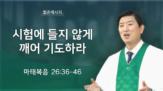 [짧은 메시지] 시험에 들지 않게 깨어 기도하라