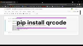 How to generate QR code by python | CodeWithDakshi #shorts
