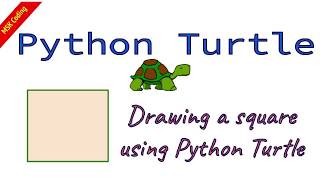 Python Turtle | Introduction | Drawing a square