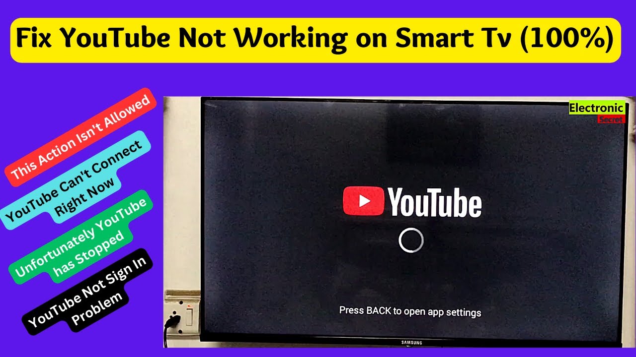 How To Fix Not Working On Smart Tv Youtube How To Fix Not Working On Smart Tv Youtube