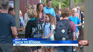 A school on Maui takes in Lahaina students for the new school year