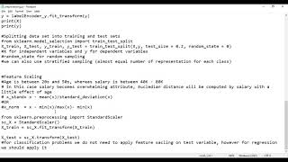 Lecture 6 | Preprocessing | Machine learning