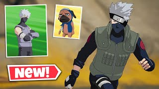 NEW KAKASHI HATAKE Skin Gameplay in Fortnite | PAKKUN Back Bling