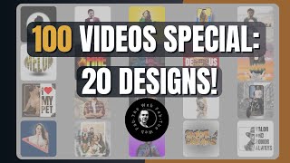 100 Videos on YouTube  | 20 Canva Designs Compilation