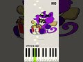 Smiling Critters CatNap & TADC Pomni Chipi Chipi Chapa Chapa @pinkorojapan - Piano Tutorial