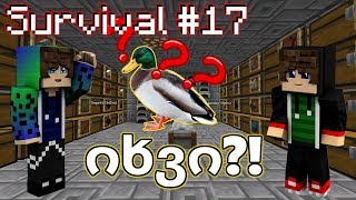 Survival#17 ვიღაც იხვი, საწყობის შენება და კურიოზები | W/MrGG & DG Daffy