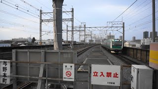 E7系通過シーン\u0026E233系7000番台与野本町駅到着シーン