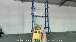 2m-10m Mobile electric lifting scaffolding platform