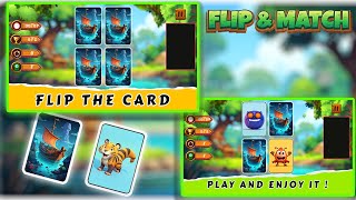 Flip & Match || Construct 3 Game Template || Source code