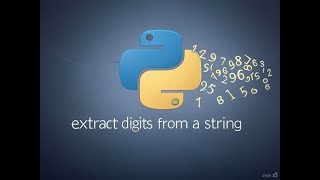 How to extracts numeric characters (digits) from a given string in python.