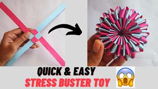 Origami stress buster | DIY stress buster toy | Infinite loop paper folding