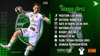 Sergio Lopez - Left Wing - Tatran Presov - Highlights - Handball - CV - 2022/23