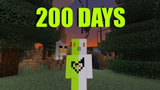 200 Days in a 100 by 100 Minecraft Bedrock World