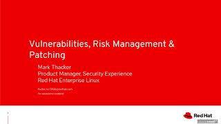 [Webinar] Patches, Scanning, Vulnerabilities, and More: What Red Hat is Doing to Help