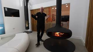 We think its probably our favourite.... Suspended fireplace DOMOFOCUS