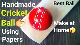 Make Best Cricket Ball At Home Very Easy | Making Red Cricket Ball DIY