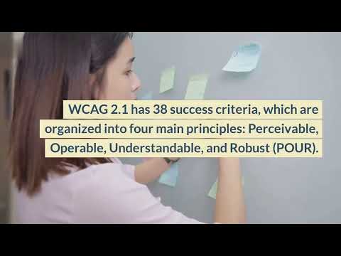 What is WCAG 2.1? OR Web Content Accessibility Guidelines 2.1?